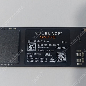 WD BLACK SN770 NVMe SSD 2TB 팝니다,