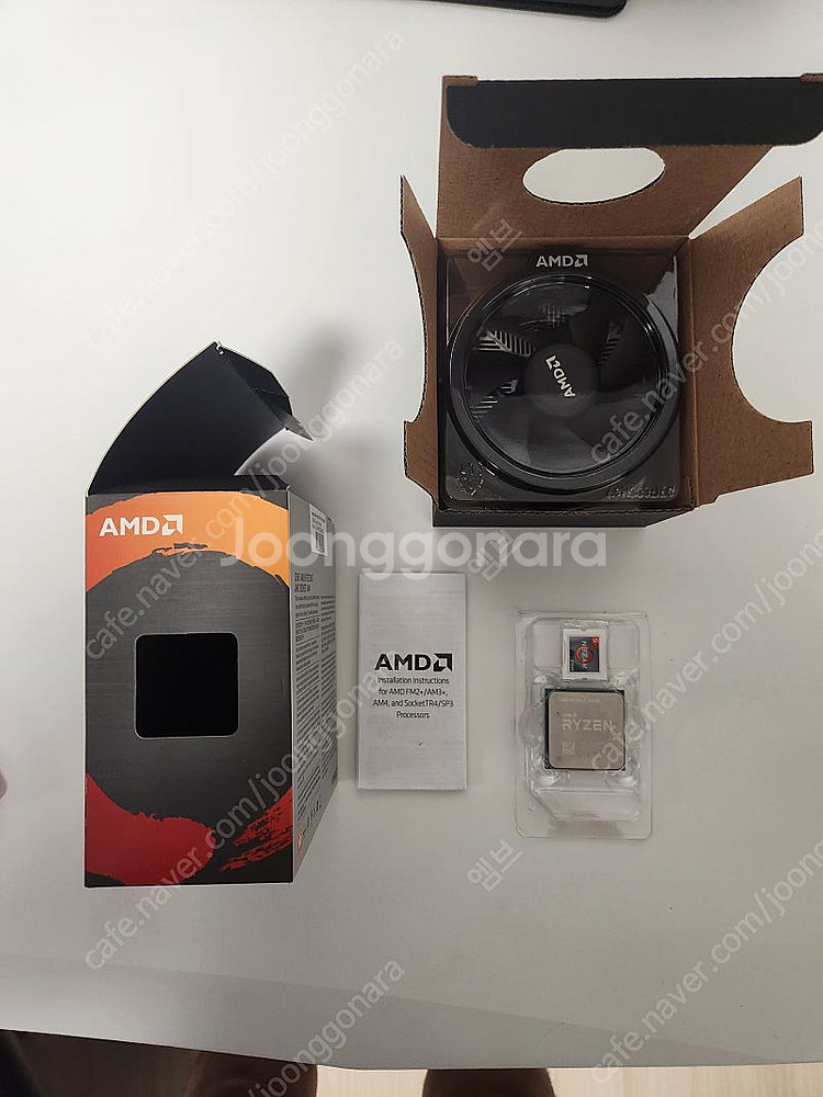 5600x 시퓨 정품 박스 및 쿨러새제품포함 팜--1