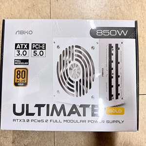 [미개봉]앱코 ULTIMATE GX850 80PLUS골드 풀모듈러 ATX3.0 화이트