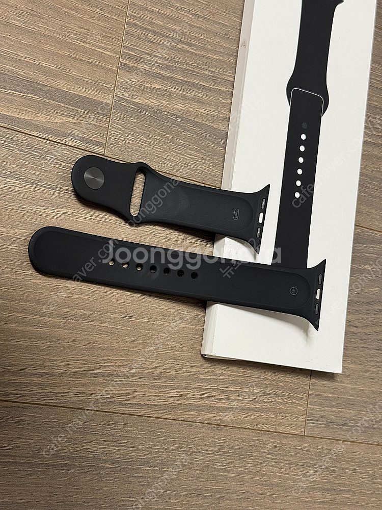 애플워치 정품스트랩 블랙 스포츠밴드 46mm m/l 팔...--1