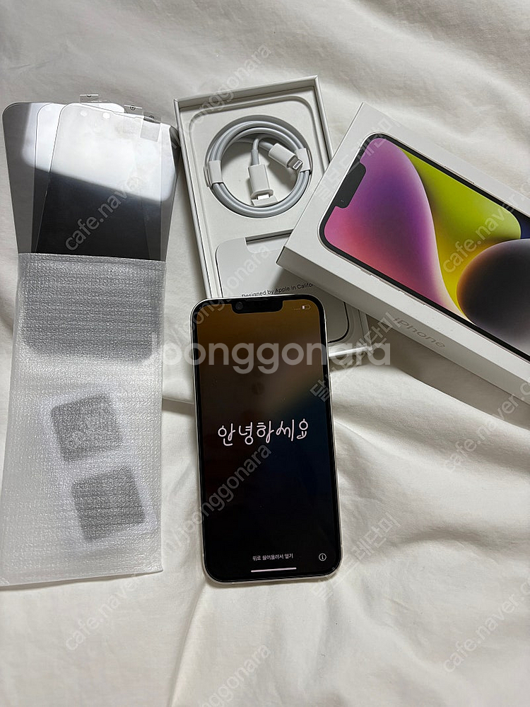 아이폰14 256G 화이트 자급제 내놓아요^^--0