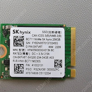 SSD_SK하이닉스 BC711 NVMe 256G