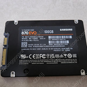 삼성 SSD 870 EVO 500기가 판매합니다.