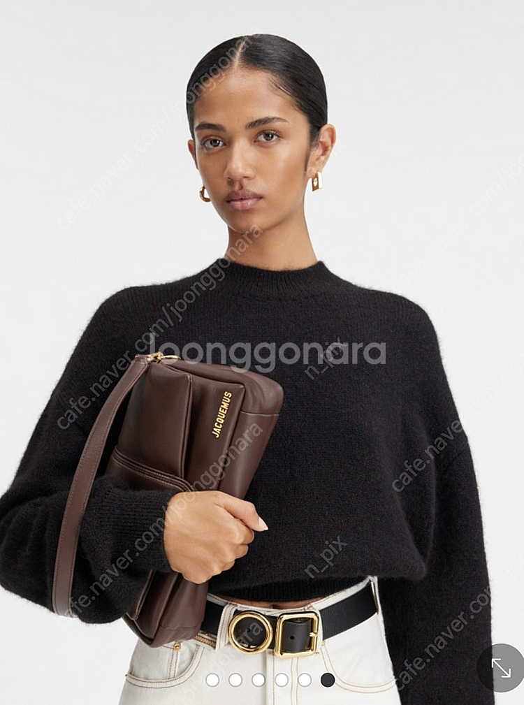 자크뮈스 르 밤비무 플랩백 미디움 브라운--4