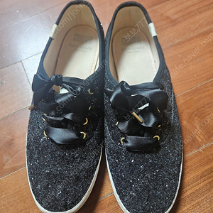 케이트 스페이드 콜라보 Keds 글리터 운동화 250(블랙)