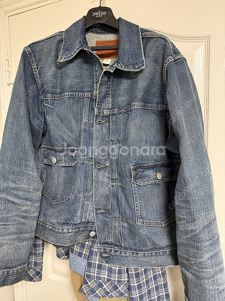 RRL 더블알엘 TYPE 2 트러커 셀비지 데님 자켓--0