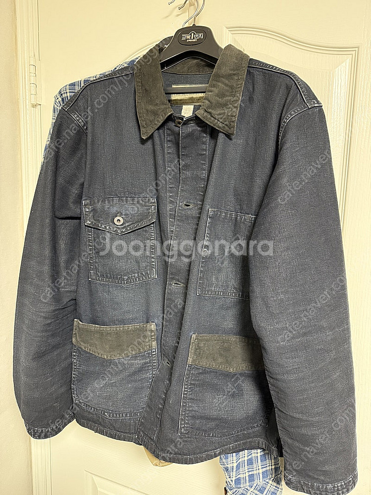 RRL 코듀로이 트림 인디고 데님초어 xl--0