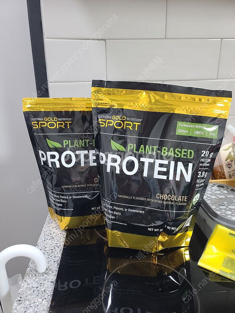 cgn 식물성 단백질 초코맛 907g 2개 팝니다--0