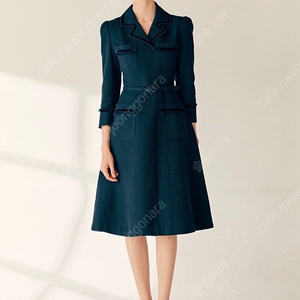 브라이드앤유 GWYNETH Velvet-trimmed tweed dress