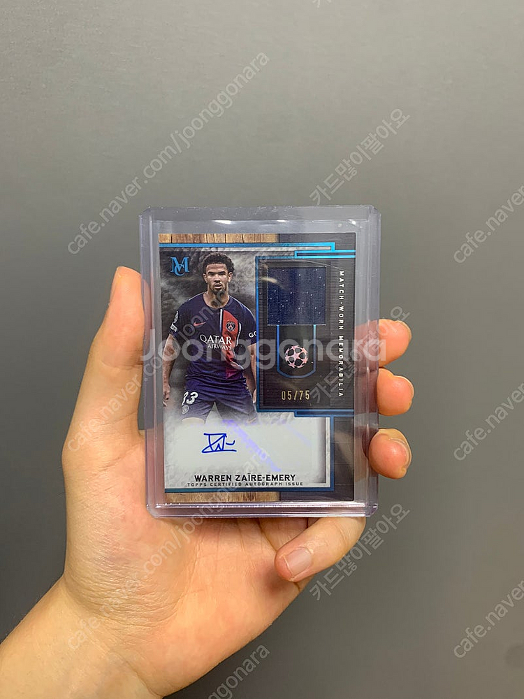파리셍제르망 에메리 Match-Worn 저지 75장 한...--0