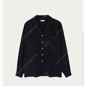 리본빛 Maze Pocket Blouse - Navy