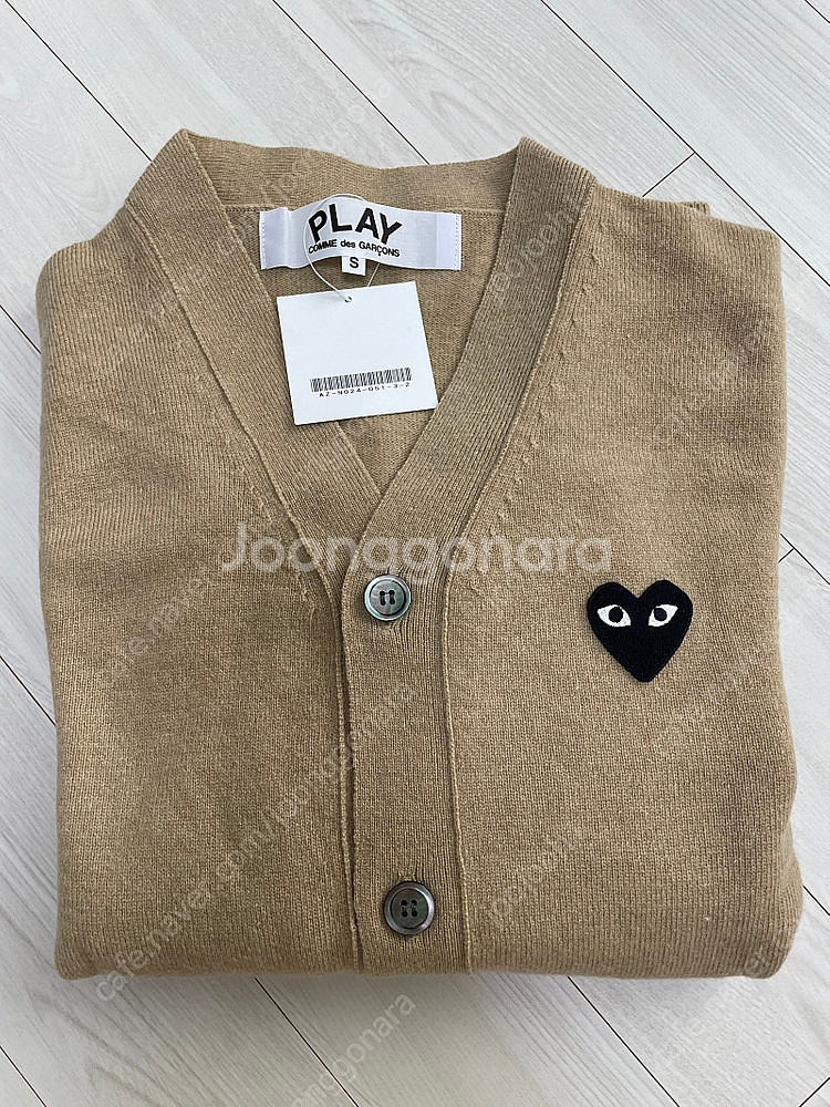 꼼데 가디건 남녀공용 s 브이넥--1
