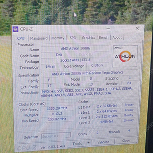 AMD 애슬론 3000G 레이븐릿지