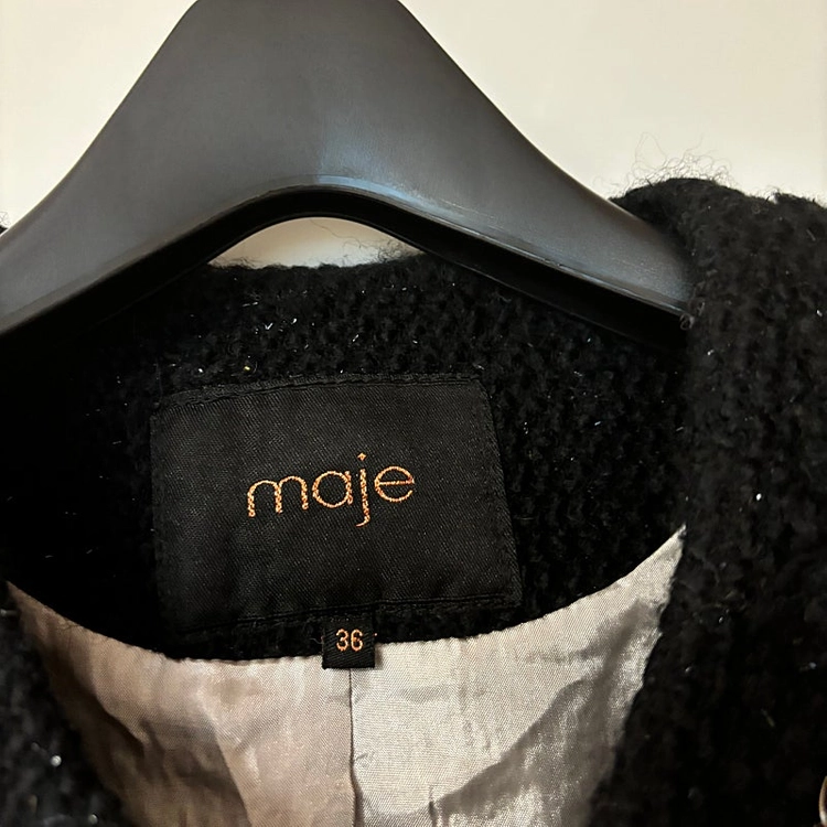 마쥬 MAJE 트위드 자켓 은사 올드머니룩 드뮤어룩 하객룩 결혼식 159000원 이미지
