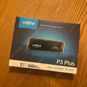 미개봉 nvme m.2 1tb 마이크론 crucial p3 plus