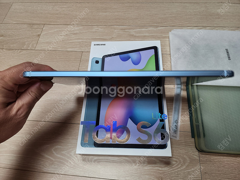 갤럭시탭 S6 Lite LTE/WiFi 망고라 블루 6...--2