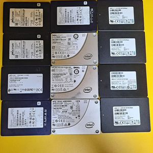 삼성, Micron, INTEL SSD 2.5인치 2TB 12개 컨디션 좋습니다.