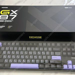 MCHOSE GX87 블랙 유무선 기계식 풀알루 키보드 프리플로우 국내 정발