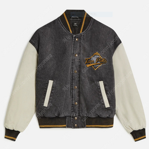 Patta Homerun Denim Varsity Jacket (Black) Lsize