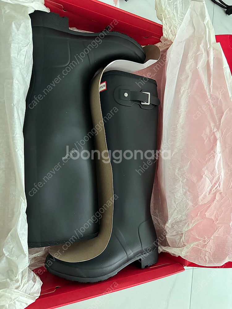헌터 폴더블 톨 레인부츠 250 UK6 판매합니다--6