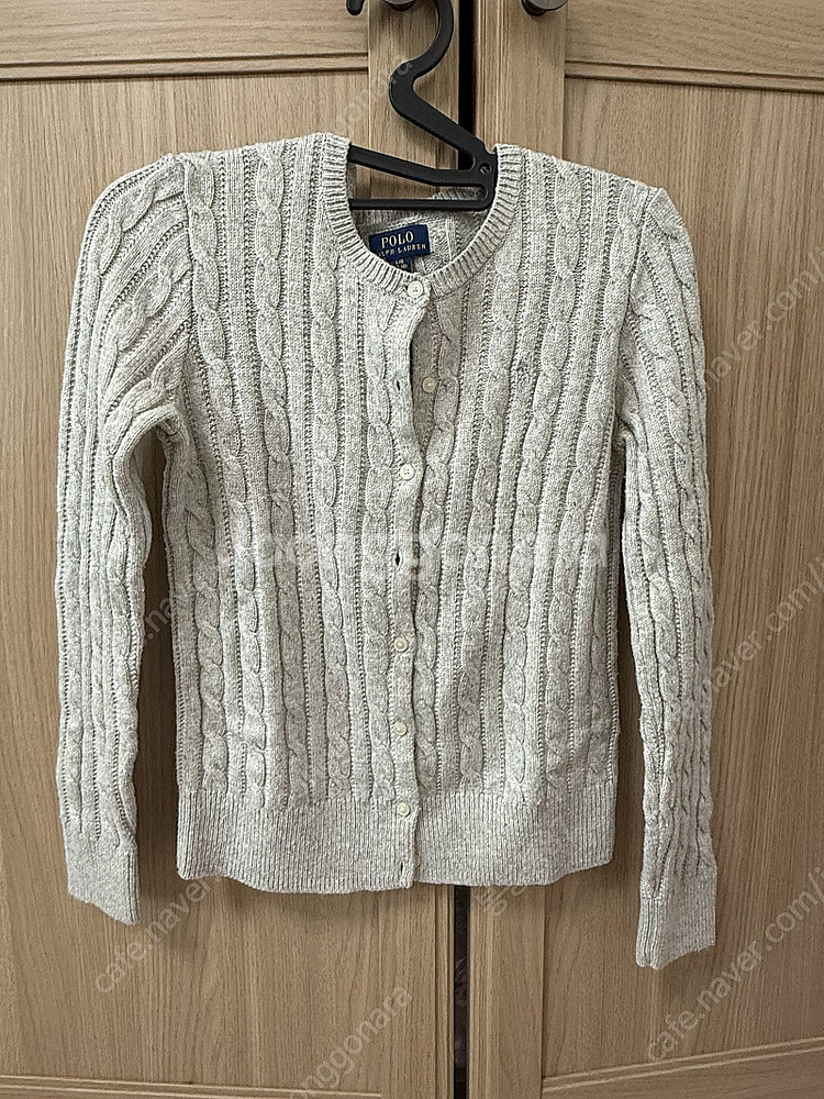 폴로 걸즈 글리터 메탈릭 가디건 L--0