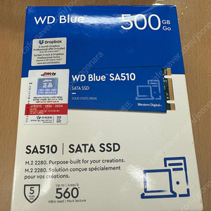 WD - Blue SA510 500GB 내장 SSD SATA