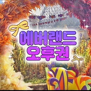 에버랜드 주말 오후권 3매 일괄(~11/24)