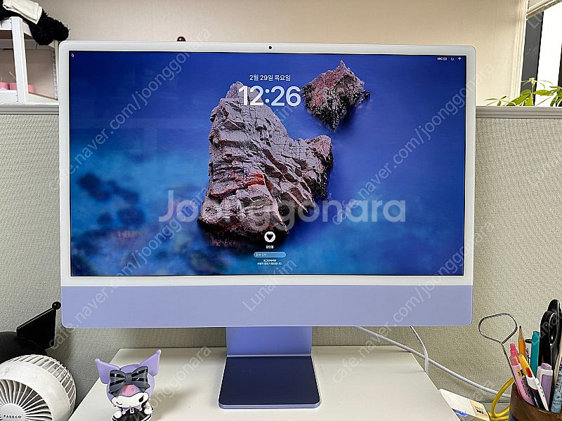 아이맥 2021 m1 cto 퍼플 256기가 램 8기가...--0