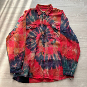 XL) madeworn 메이드원 타이다이 플란넬 셔츠