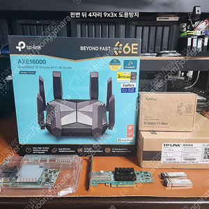 티피링크 10g 공유기+10g 스위치허브 + 10g랜카드 + 시놀로지 E10G22-T1-Mini