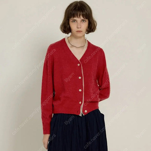 시엔느 Rosha oranza Alpaca Cardigan red