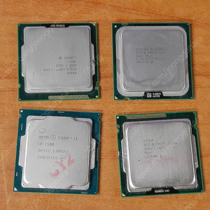 인텔 CPU i5-2500, i3-7100, i3-2100, Q8300 팝니다.