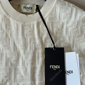 Fendi 펜디 비스코스 드레스 FF 화이트