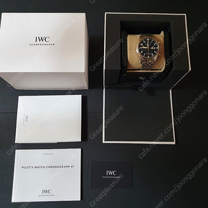 iwc 파일럿 크로노그래프 청판 41 판매해요 (iwc388102)