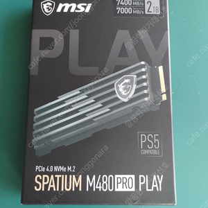 Msi M480 Pro Play 히트싱크 nvme ssd 2Tb