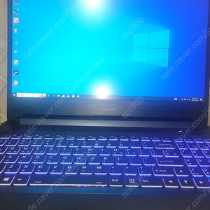 대전)한성 보스몬스터 X7067T 게이밍 노트북 화면 15.6인치 i7 10875h 144hz 램 8g 그래픽카드 gtx1660ti 하드디스크 ssd240