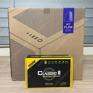 NZXT H7 FLOW V1 + 마이크로닉스 골드 풀모듈러 1050W