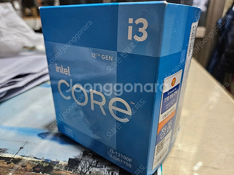 (부산)i3 12100F CPU팝니다.--0