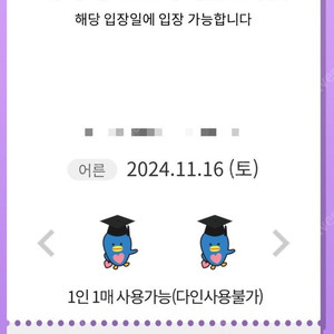 롯데월드 매직패스 5회권(11월 16일 토요일)