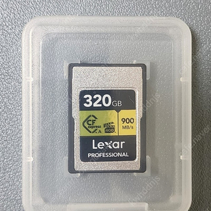 Lexar Professonal CFexpress TypeA 320gb(골드) 정품+전용리더기 판매합니다.