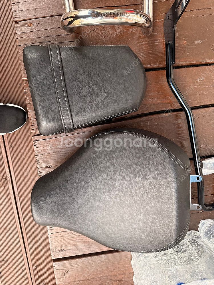 로얄엔필드 슈퍼메테오 650 정품 시시바,안장,엔진가드--4