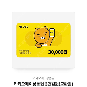 카카오페이 상품권 3만원