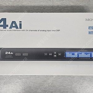 [새제품] MOTU 24Ai 모투 USB 오디오인터페이스 24아날로그In Optical AVB DSP