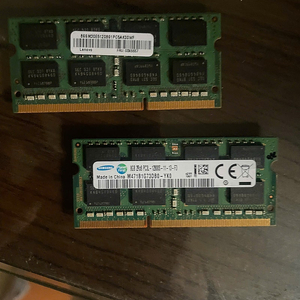 DDR3L 노트북용 램 삼성 8기가 2개 (총 16기가)