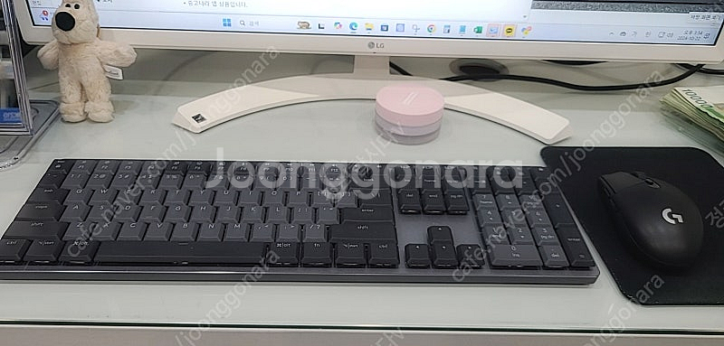 로지텍 무선마우스 G304 중고 블루투스 키보드셋트 로...--0