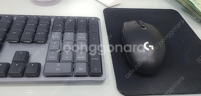 로지텍 무선마우스 G304 중고 블루투스 키보드셋트 로...--2