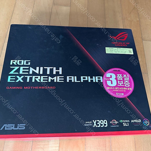 AMD 라이젠 쓰레드리퍼 2950x와 asus x399 제니스 알파 판매합니다.