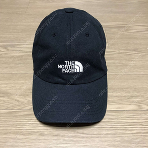 [22,000] (ONE SIZE) 노스페이스 NORTH FACE 블랙 솔리드 로고 볼캡 모자