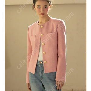 에밀 핑크 자켓 Emile Chloe Round Blazer [PINK]