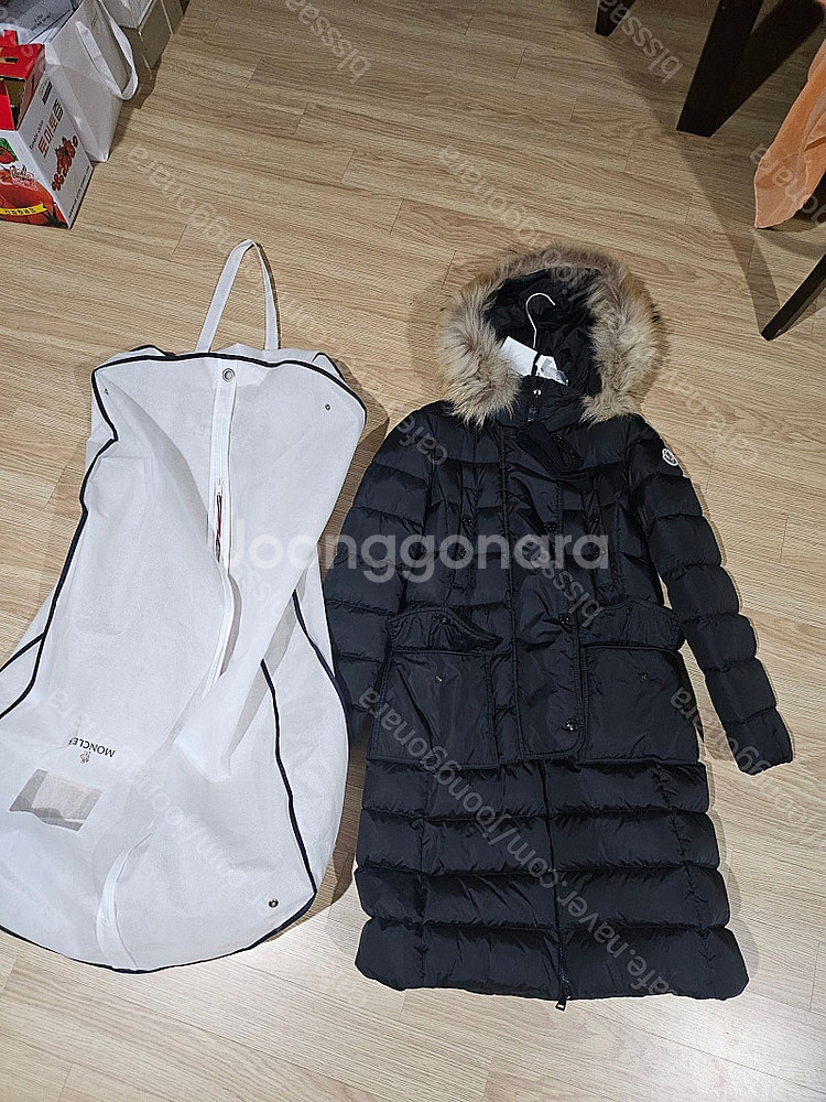 몽클레어 패딩 클로에 끌로에 롱패딩 블랙 0사이즈 정품--0